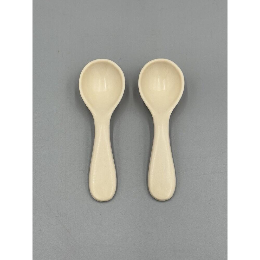 Vintage 1982 Lanard Pretend Play Plastic Soup Spoons Set Of 2